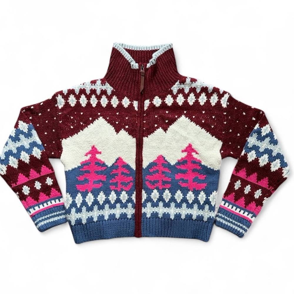 SUNDANCE Starlit Slopes Knit Cardigan Size SP - Picture 11 of 12